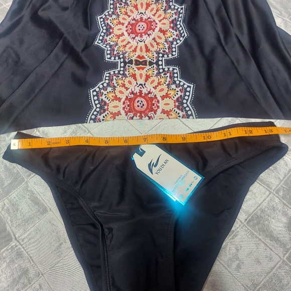 YOU DI AN New Two-Pieces Swimwear Size M. Women Halter Push Up Swimsuits Tankini - Picture 7 of 16